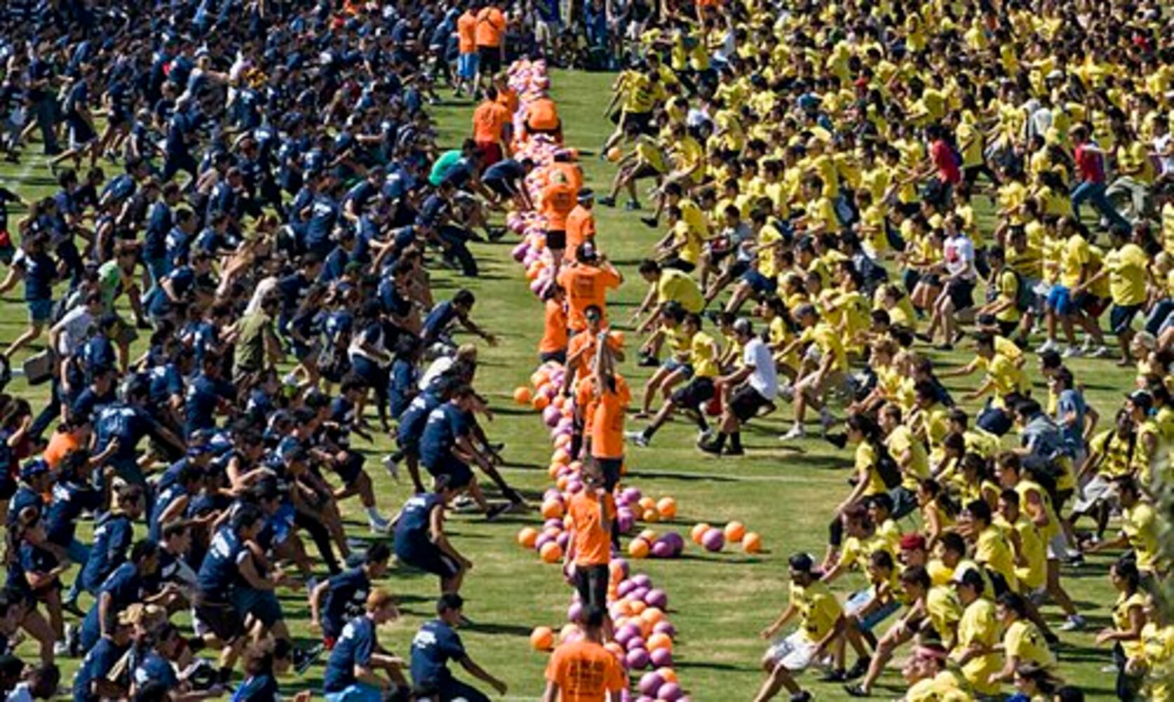 World's largest dodgeball game