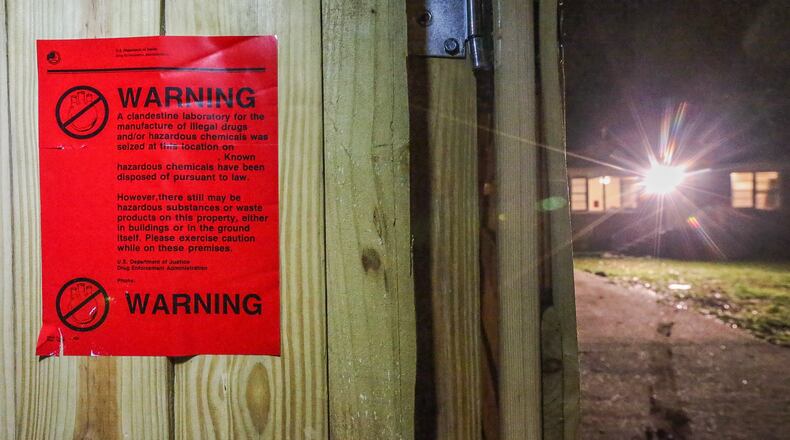 Local and federal authorities were investigating a methamphetamine operation in two southwest Atlanta homes late Wednesday. Search warrants were executed at two locations on Nelms Drive, Sgt. Greg Lyon with Atlanta police said.