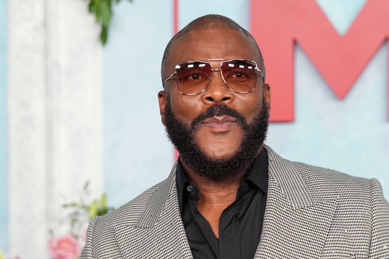 Tyler Perry, writer/director/cast member of "Why Did I Get Married Again?", arrives at a special screening of the film on Tuesday, Sept. 8, 2026, in Los Angeles. (Chris Pizzello/AP)
