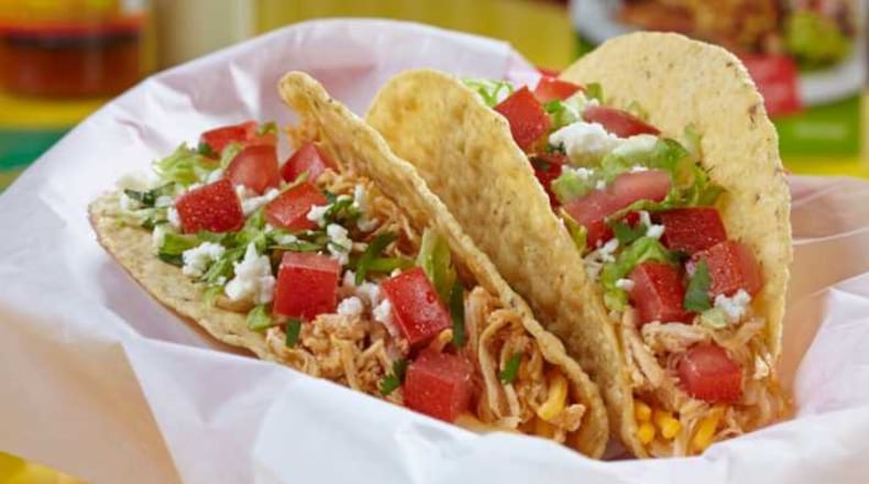 Fuzzy's Taco Shop in Alpharetta will host its grand opening on Friday, Sept. 22. The Baja Shredded Chicken Taco is one of the many items on the menu.