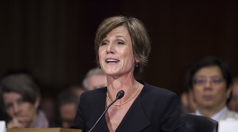Deputy Attorney General Sally Quillian Yates speaks during a Senate Judiciary Committee hearing on Going Dark and data encryption in Washington on July  8, 2015.
