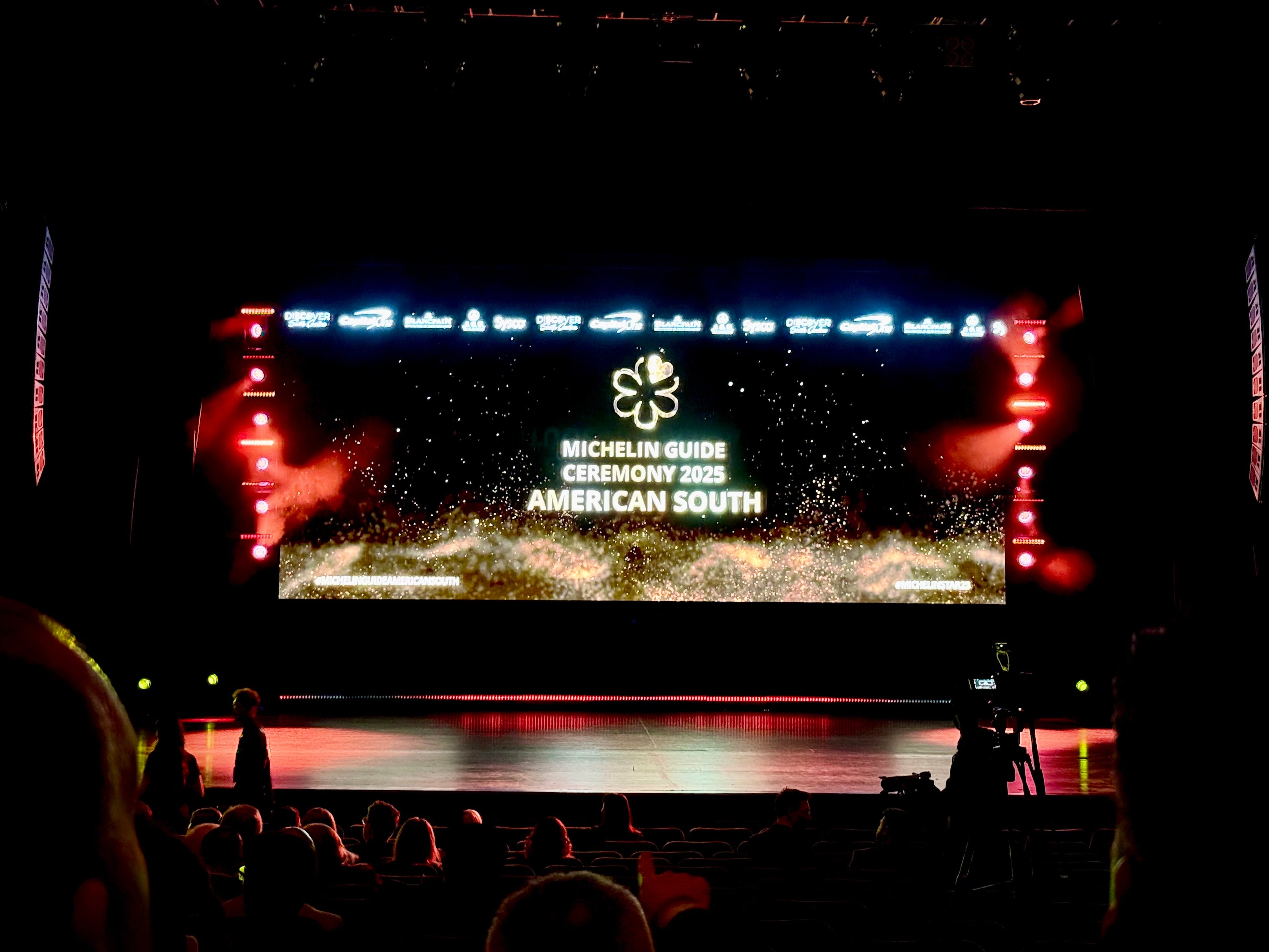 The Michelin Guide American South 2025 ceremony was held at the Peace Center Concert Hall in downtown Greenville, South Caroline. (Henri Hollis for the AJC)