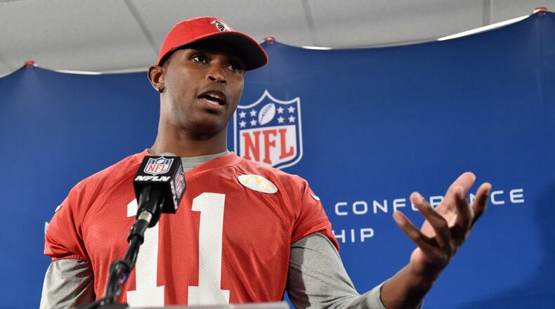 Falcons receiver Julio Jones. AJC file photo/David Barnes