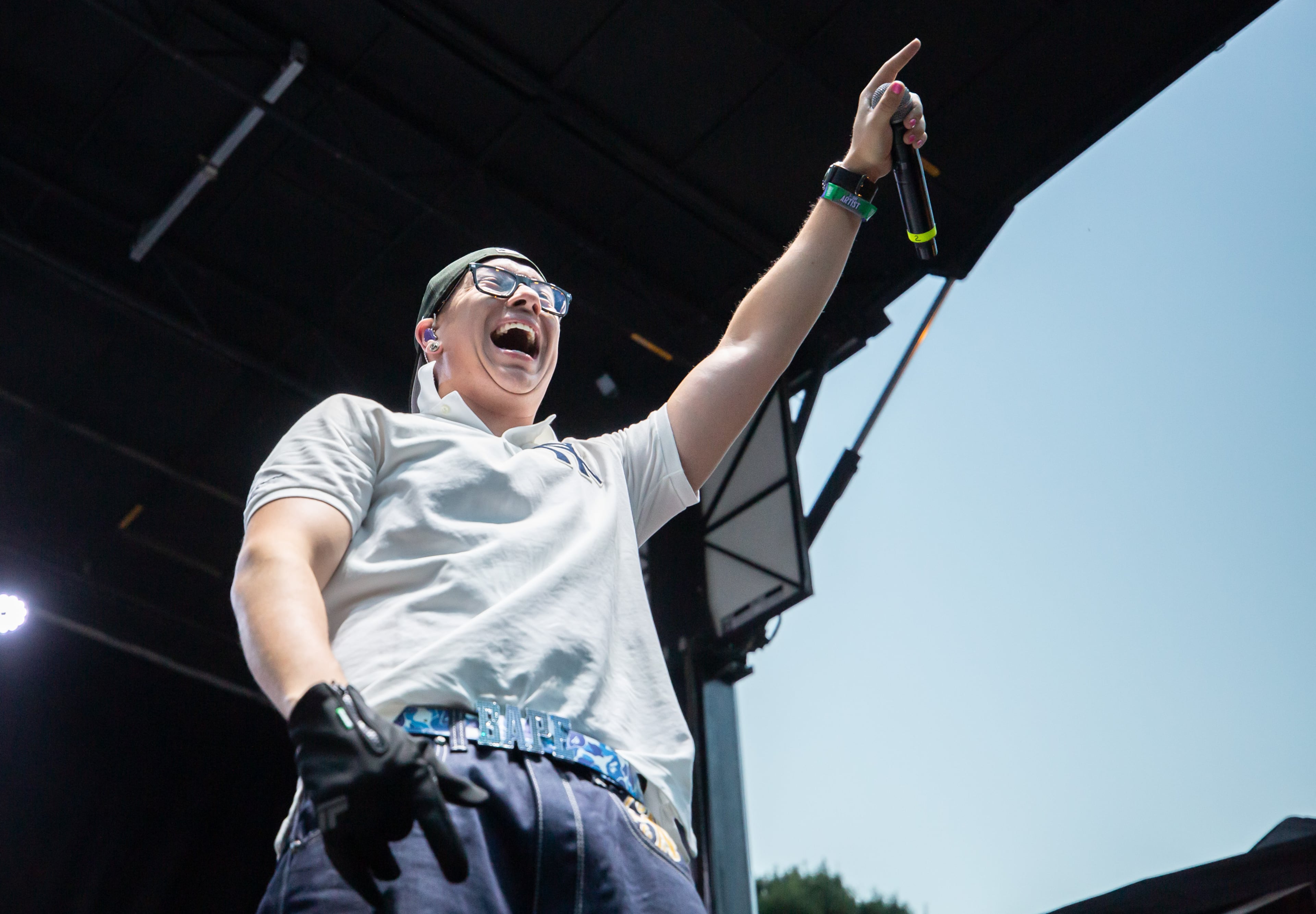 Joey Valence & Brae brought the party to the Criminal Records stage during the first day of Shaky Knees on Friday, Sept. 19, 2025, in Piedmont Park in Atlanta. (Ryan Fleisher for the AJC)