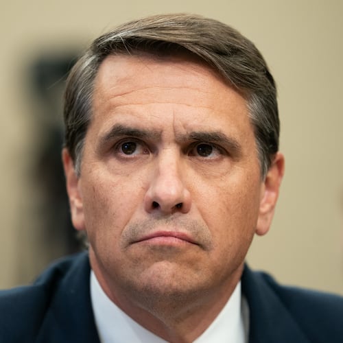 Acting Attorney General Todd Blanche testifies before the House Appropriations Committee, Tuesday, June 2, 2026 in Washington. (AP Photo/Allison Robbert)