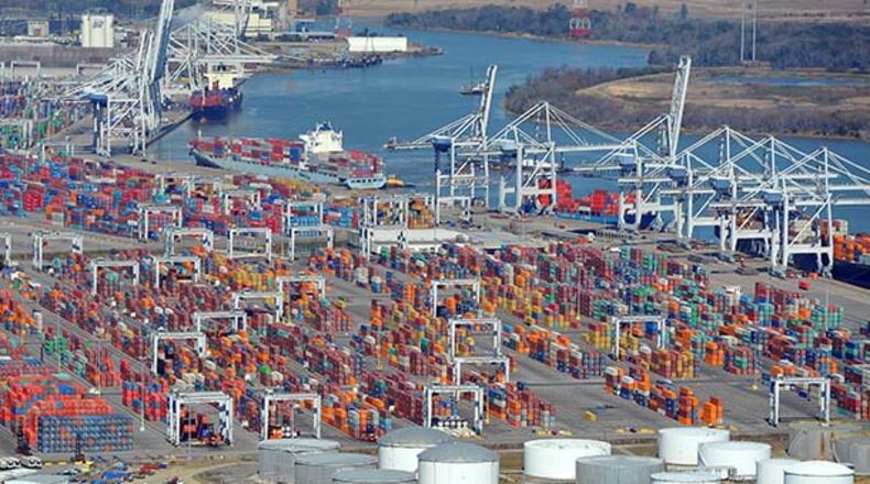Savannah and its sister port in Brunswick contribute an estimated $39 billion annually into the state’s economy, according to the University of Georgia. About 100,000 jobs across metro Atlanta rely on goods flowing in and out of the ports.
