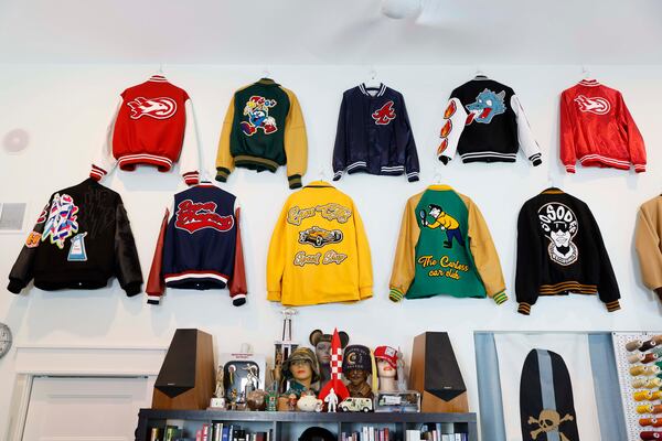 Huckmade’s first major clothing project was designing varsity jackets and sweats for gospel artist Isaac Carree in 2022. (Miguel Martinez/AJC)
