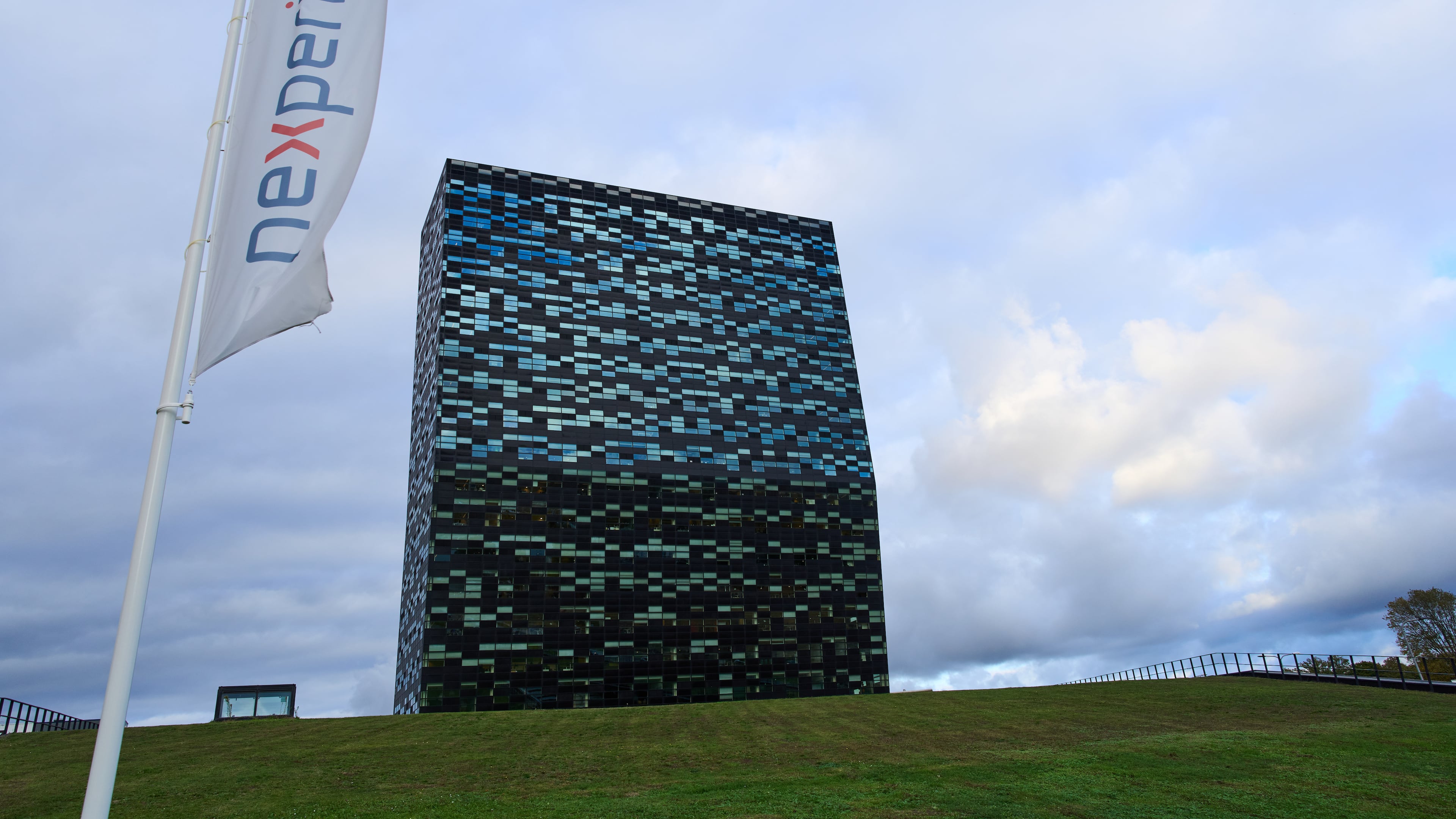 The head office of Chinese-owned chipmaker Nexperia is seen in Nijmegen, Netherlands, Tuesday, Oct. 14, 2025, after the Dutch government took control of the semiconductor company over governance shortcomings. (AP Photo/Peter Dejong)