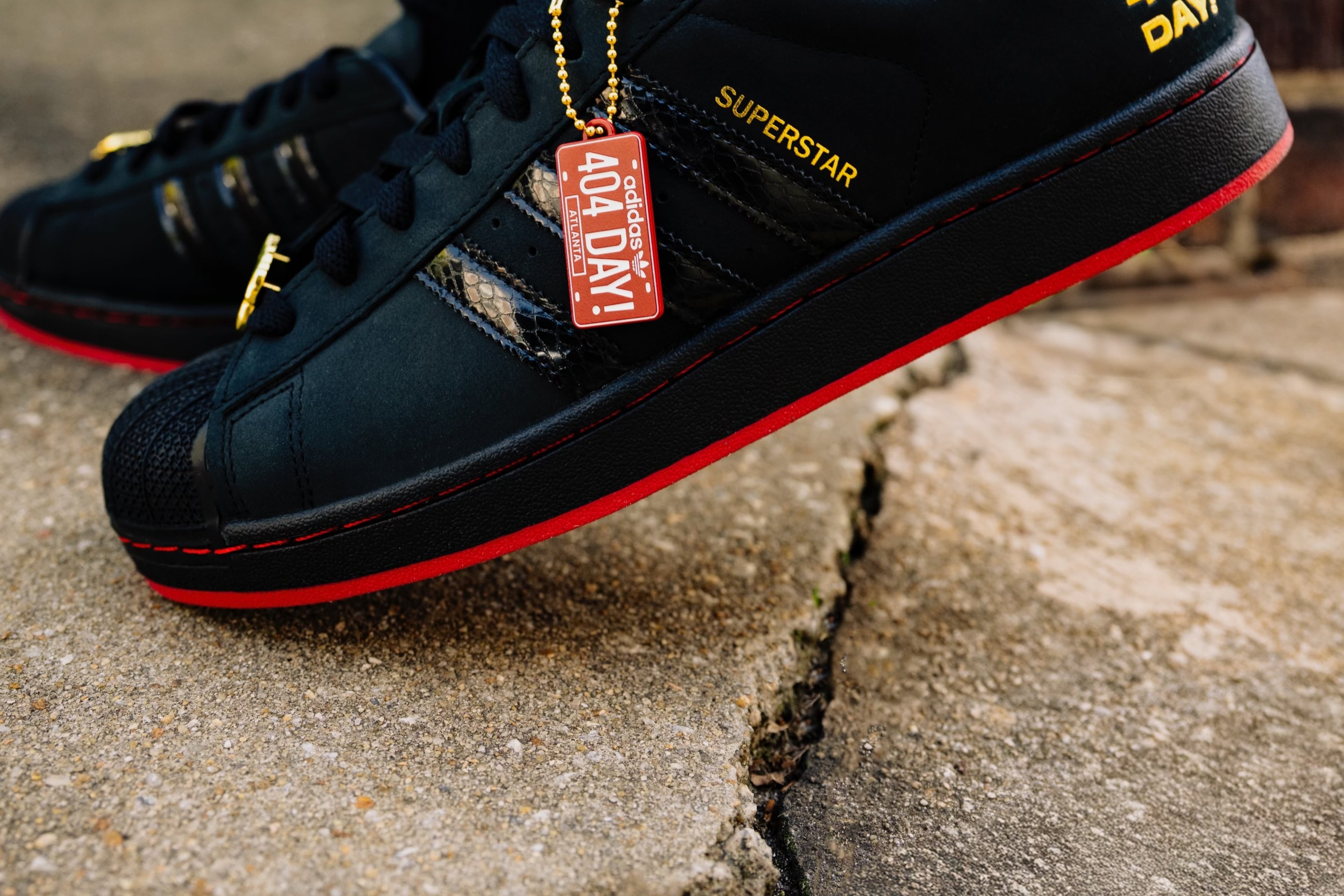 The 2025 limited-edition "404 Day!" sneaker, created in collaboration with the 404 Collective, The Athlete's Foot and Adidas.