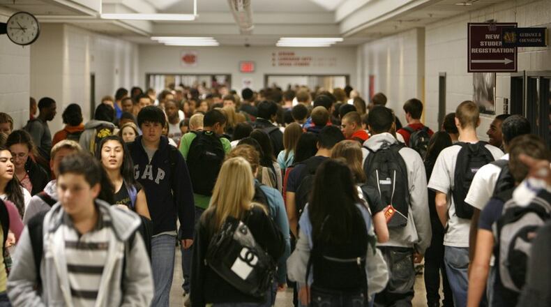 The Cherokee County School Board has scheduled a public hearing to take comments on solutions to overcrowding at Cherokee High School. AJC FILE