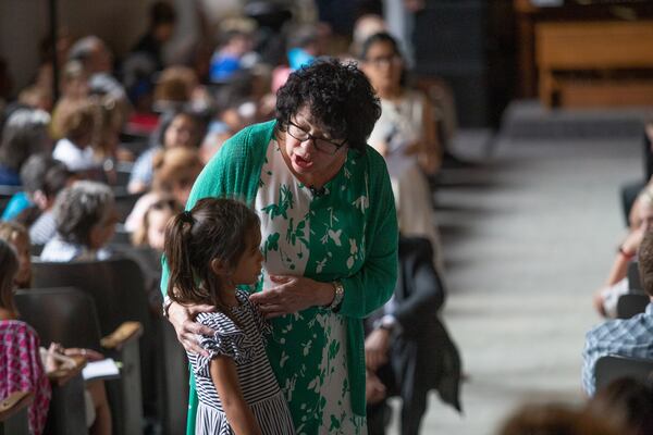 U.S. Supreme Court Justice Sonia Sotomayor answers questions from the audience during a discussion about her new children's book, “Just Ask! Be Different, Be Brave, Be You," on the Agnes Scott College campus during the AJC Decatur Book Festival on Sunday, September 1, 2019.  (Photo: STEVE SCHAEFER / SPECIAL TO THE AJC)