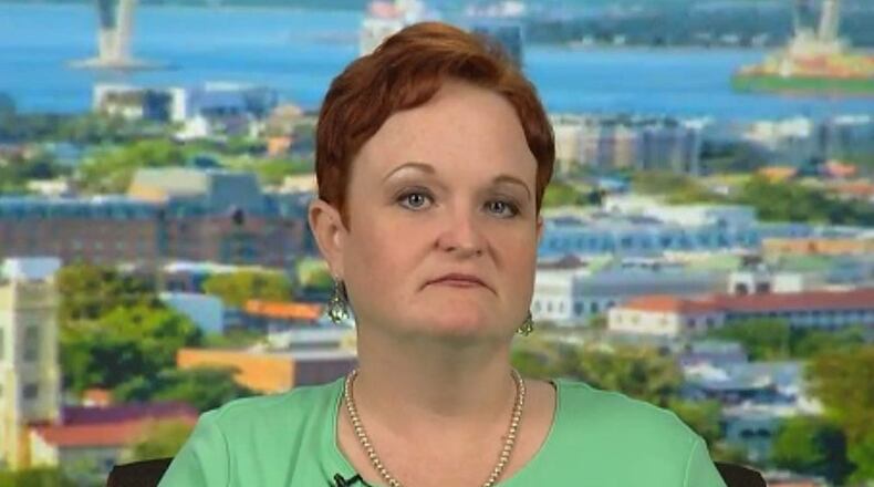 Julie Giles in an appearance on "Fox & Friends"