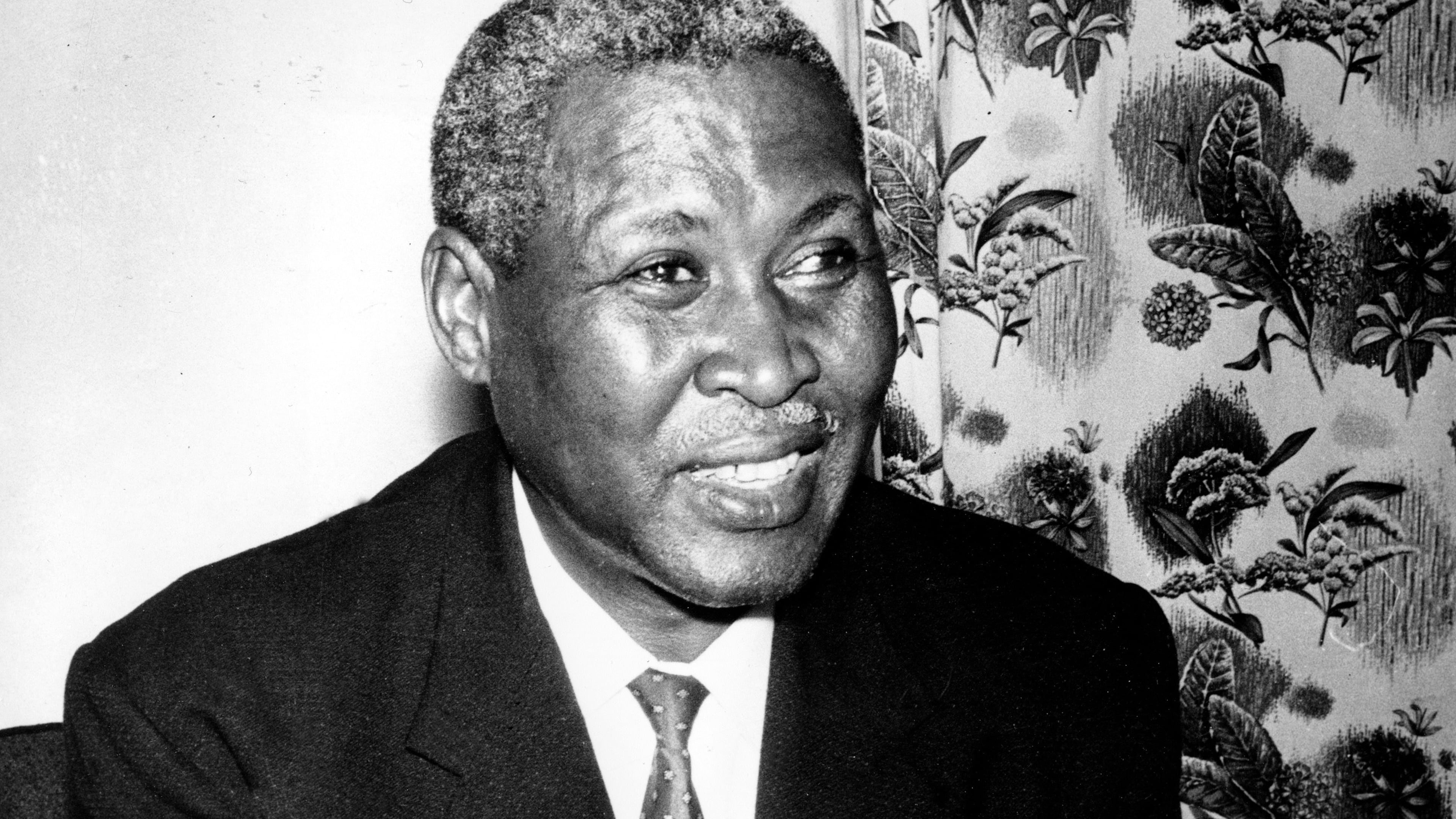 FILE - Albert Luthuli, winner of the 1960 Nobel Peace Prize for his commitment to nonviolent resistance to apartheid, is shown in his home in Groutville, Natal Province, South Africa, on Oct. 24, 1961. (AP Photo, File)