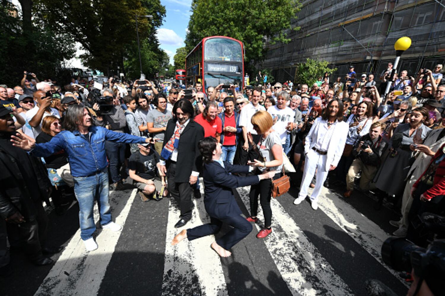 Photos: Fans mark 50th anniversary of 'Abbey Road' cover photo shoot