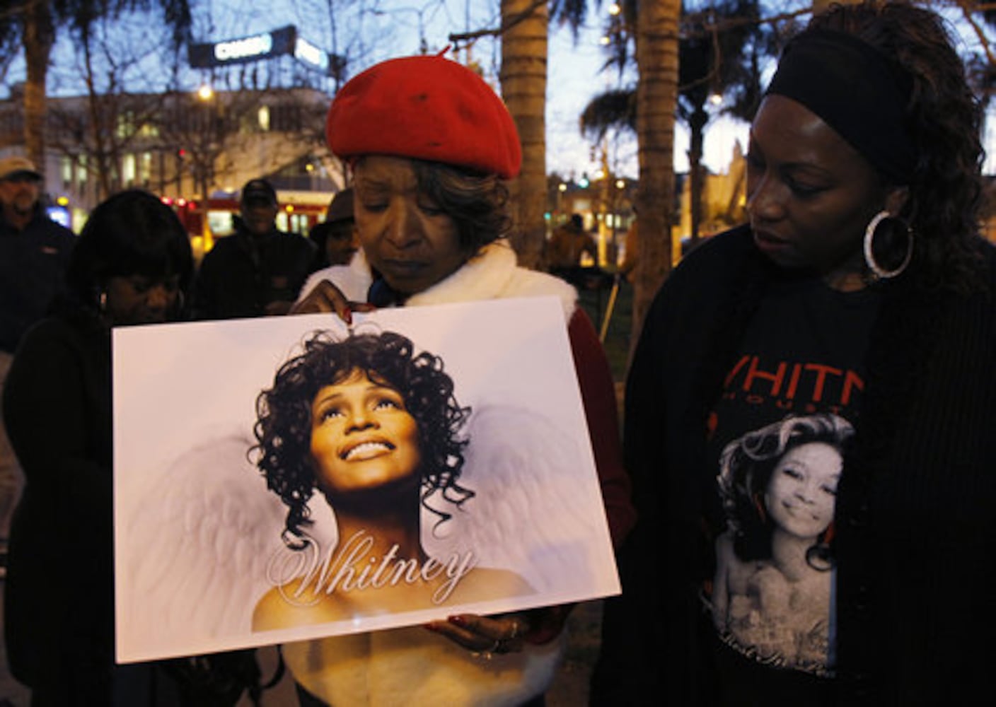 Fans mourn the loss of Whitney Houston