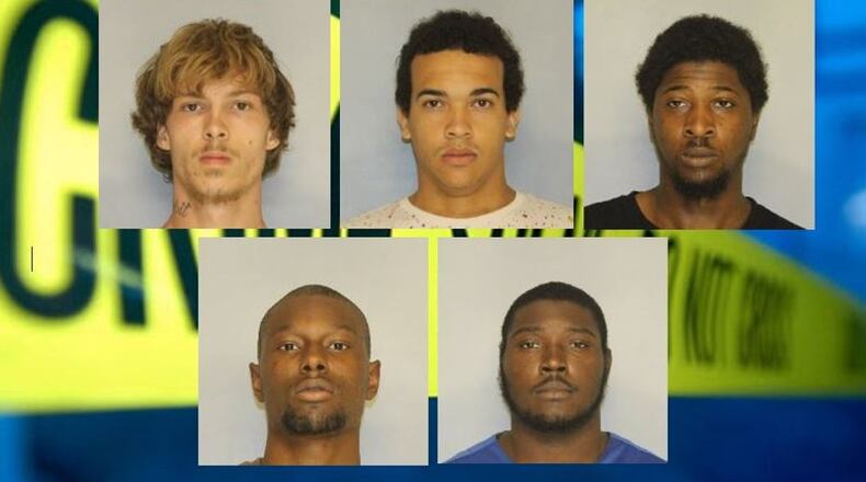 Top row, from left: Jesse Smallwood, Judah Bailey, Bruce Thompson. Bottom row: Dashun Martin, Deveccho Waller.