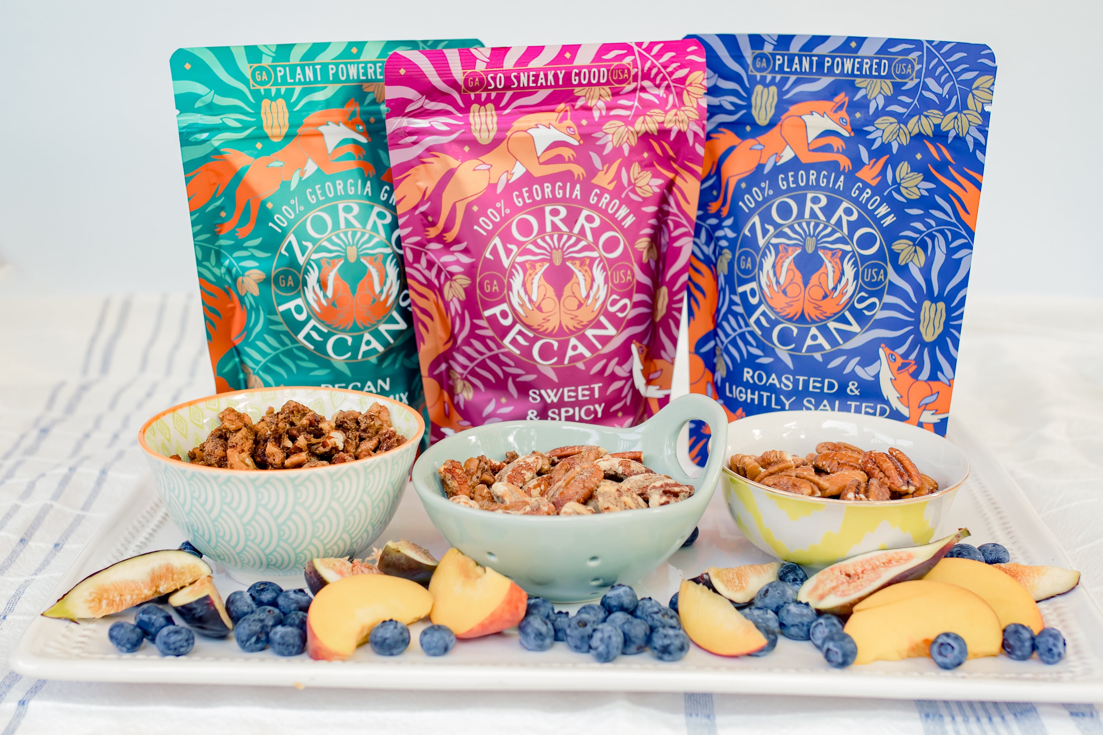 Zorro Pecans in Leesburg is producing five flavors of roasted pecans available year-round. (Courtesy of Sarah Price/Zorro Pecans)