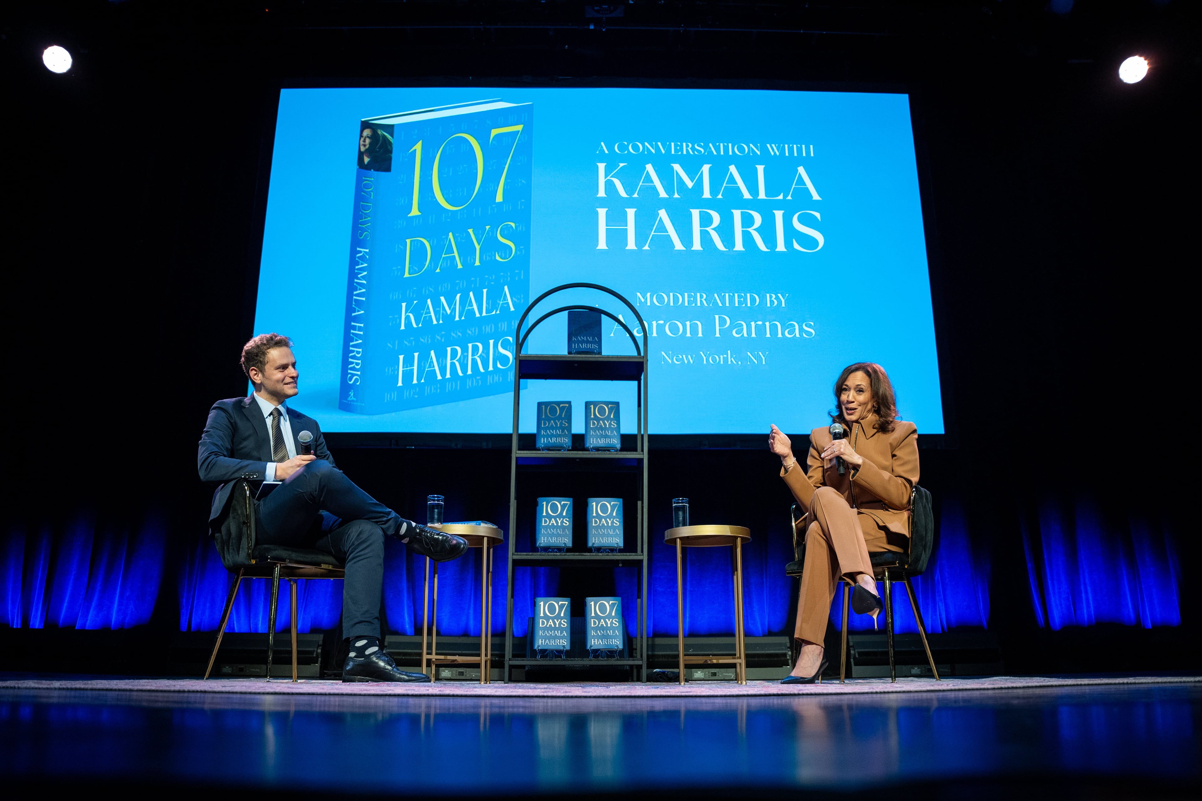 Former Vice President Kamala Harris is touring the country to promote her new book, "107 Days."