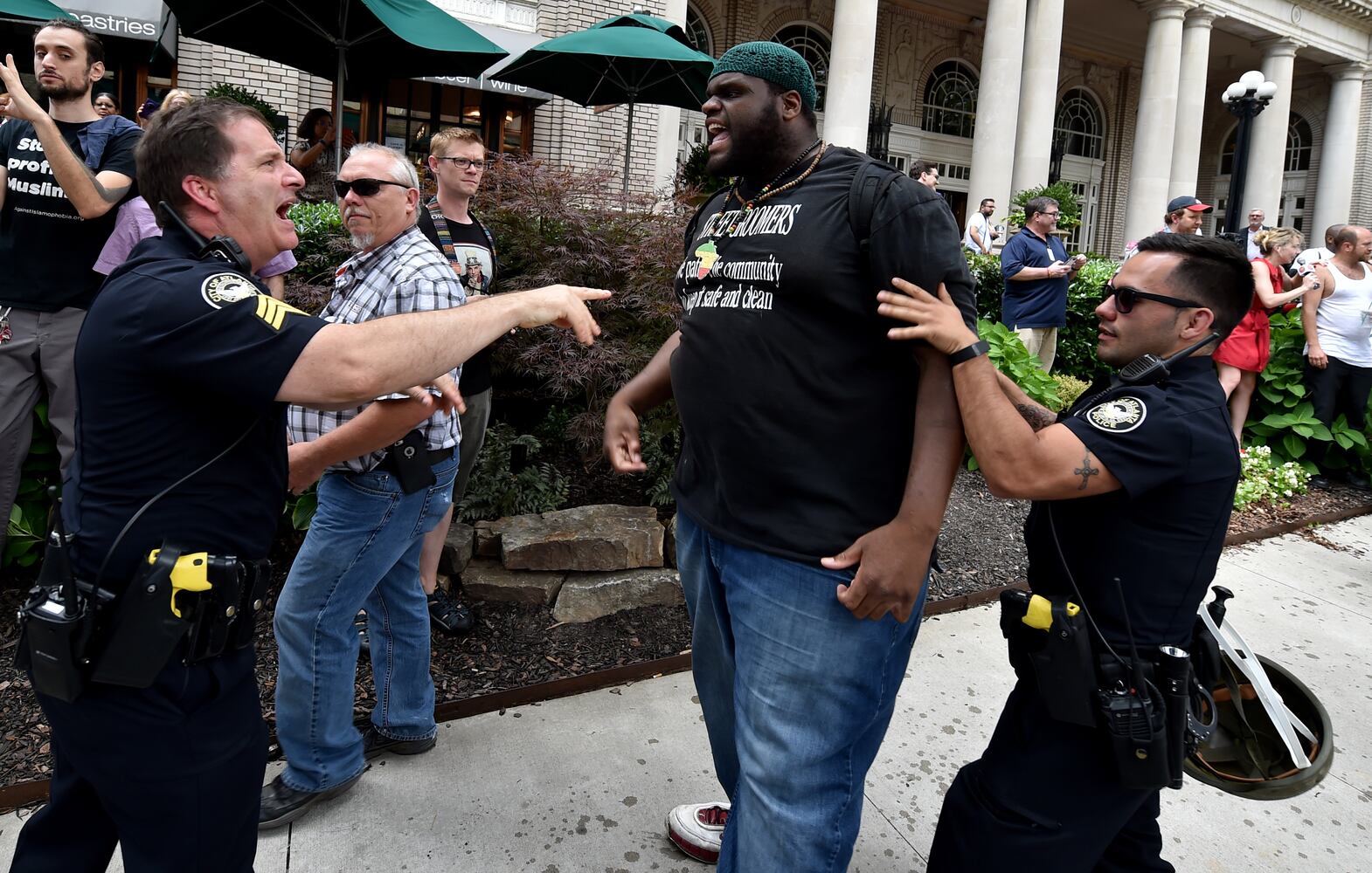 The scene: Donald Trump visits Atlanta