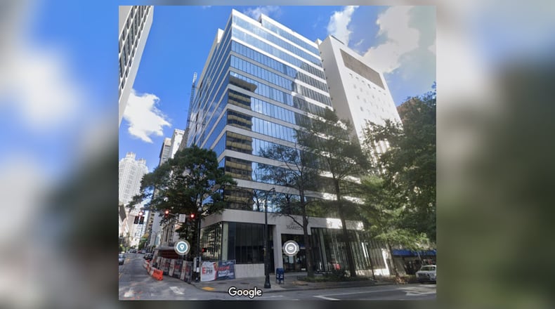 This is the building at 41 Marietta St. in downtown Atlanta’s Fairlie-Poplar district.