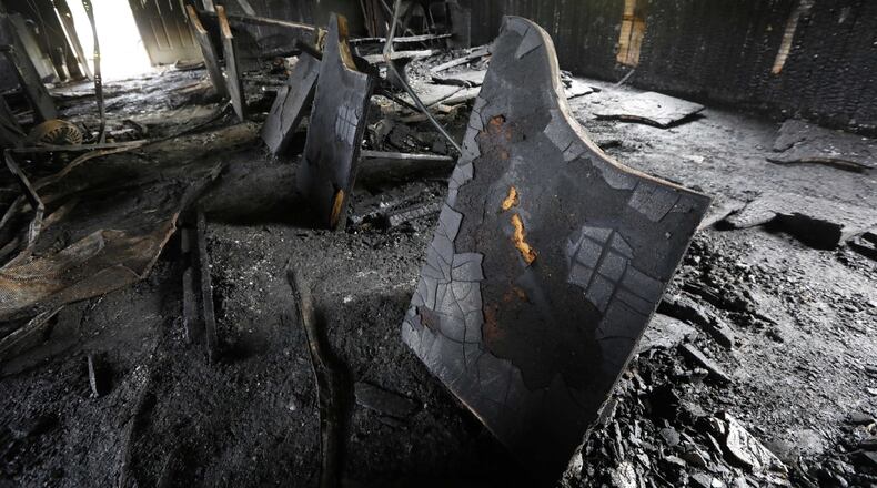 A historic Georgia church (not pictured) was “engulfed in flames” Monday, and officials believe the fire was intentional. (AP Photo/Rogelio V. Solis)