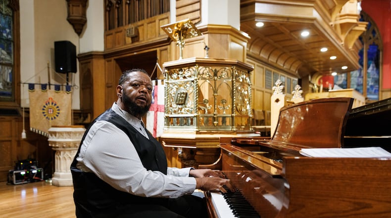 Jazz artist and educator Gary Motley performs with his quartet at All Saints' Episcopal Church. Courtesy of Dustin Chambers