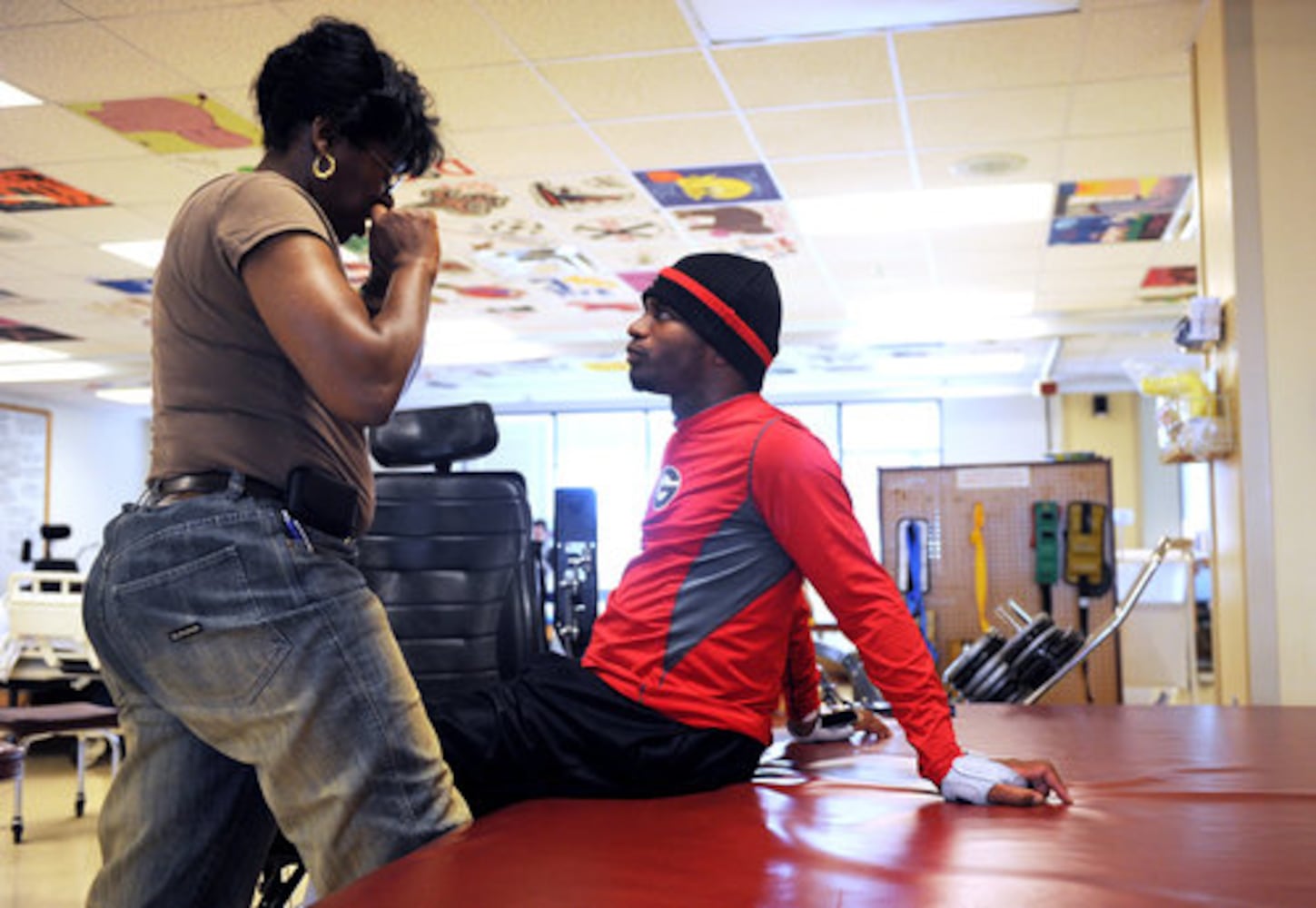 UGA outfielder Johnathan Taylor rehabs
