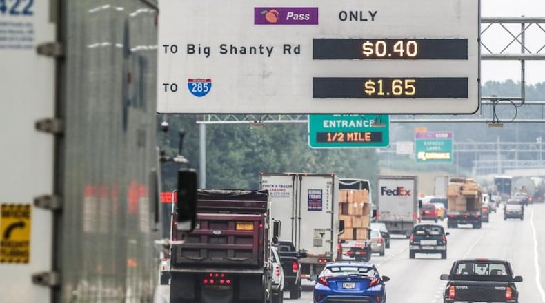 The Northwest Corridor Express Lanes have reduced the morning and afternoon rush hour in Cobb and Cherokee counties.