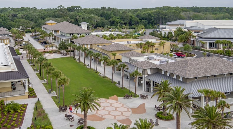 The Corsair Beach Park opened in 2019 and is flanked by the Jekyll Island Convention Center, Beach Village retail center and the Westin hotel. (Photo courtesy of Jekyll Island Authority)