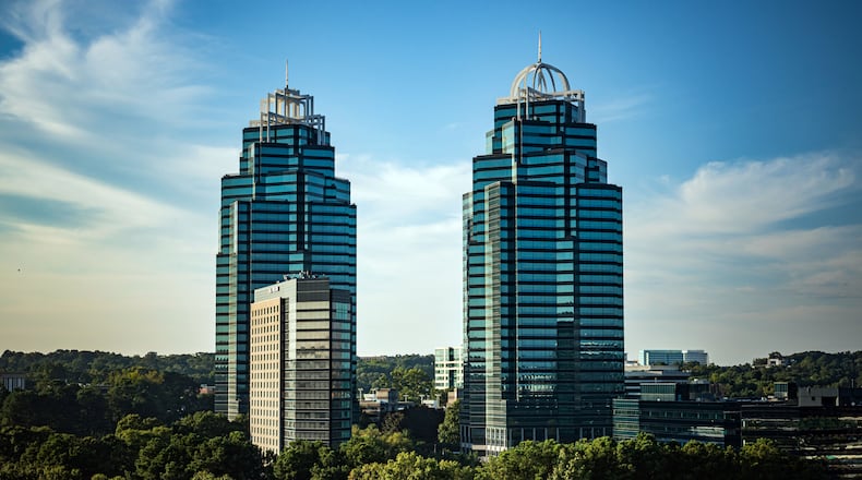 The Concourse at Landmark Center, also known as the King and Queen buildings, are two office towers in Sandy Springs.