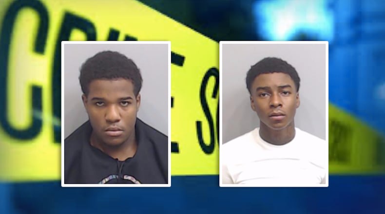 Sharod Washington (left) and Joshua Martin are each charged with felony murder.