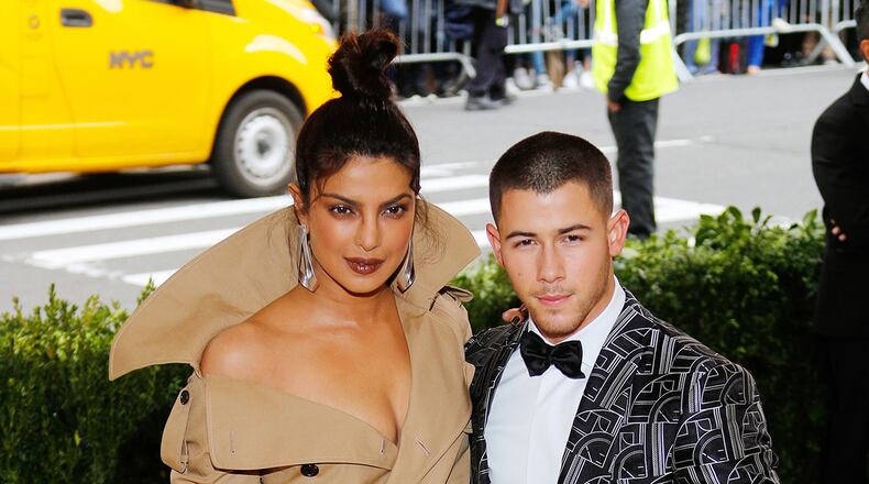 Priyanka Chopra and Nick Jonas attend 'Rei Kawakubo/Comme des Garçons:Art of the In-Between' Costume Institute Gala at Metropolitan Museum of Art on May 1, 2017. The two are reportedly dating, according to Us Weekly. (Photo by Jackson Lee/FilmMagic)