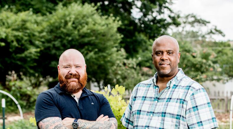 Chef Kevin Gillespie (left) and partner Marco Shaw have been feeding needy families since the pandemic took hold in 2020.