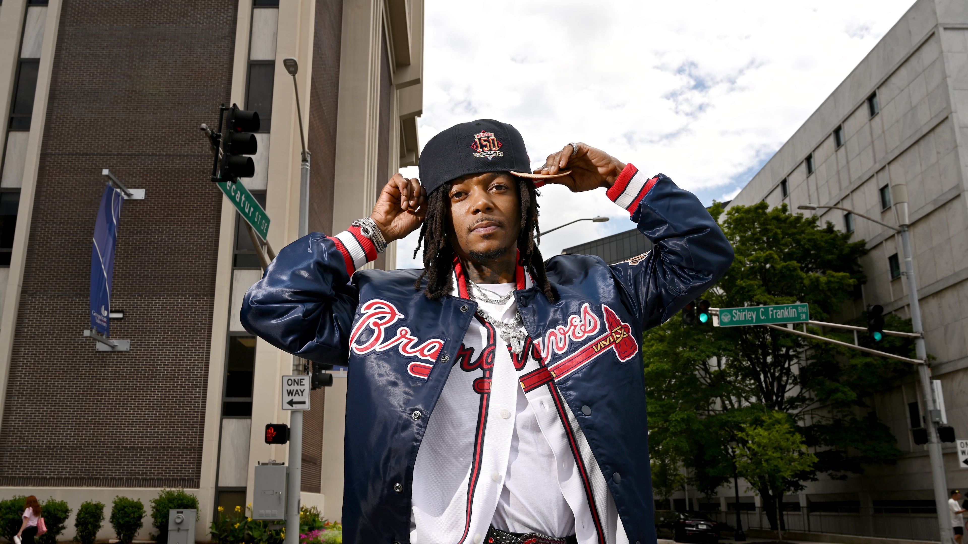 Rapper JID played football at Stephenson High School in Stone Mountain and got an atheltic scholarship to Hampton University, but a twist of fate he'd rather not discuss set him on the path to musical stardom. (Hyosub Shin / AJC)