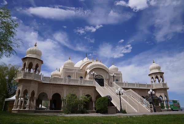 The Shri Shri Radha Krishna Temple in Spanish Fork, Utah, on Friday, April 25, 2025. (AP Photo/Jessie Wardarski)