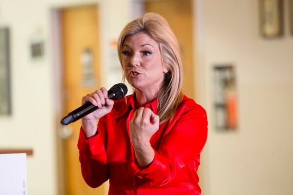 Former state Sen. Jen Jordan, a Democrat who challenged Carr in 2022, said the committees “basically allow a select few incumbents to completely skirt all of the campaign finance requirements” in Georgia law. (Christina Matacotta for the AJC 2022)