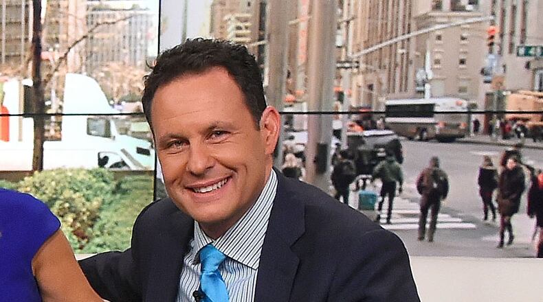 Brian Kilmeade on the set of "Fox & Friends" earlier this year. (Photo by Ben Gabbe/Getty Images)
