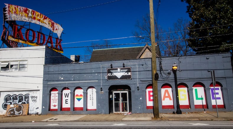 The Atlanta Eagle, the iconic gay bar on Ponce de Leon Ave, is being given historic landmark designation by the City of Atlanta on Monday, Dec 21, 2020. (Jenni Girtman for The Atlanta Journal-Constitution)