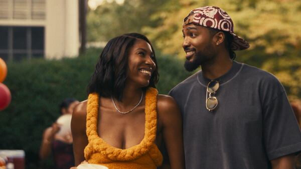 Diarra Kilpatrick (left) as Diarra Brickland and Shannon Wallace as Chris appear in the first episode of Season 1 of "Diarra from Detroit."  (Courtesy of BET/Paramount+)