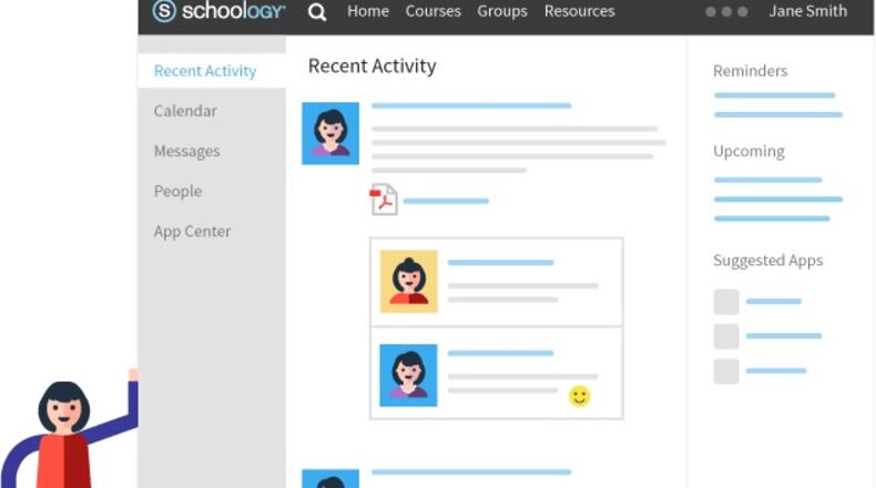 The Schoology system was chosen after a group of Fayette County teachers, students and parents evaluated its features. Courtesy Schoology