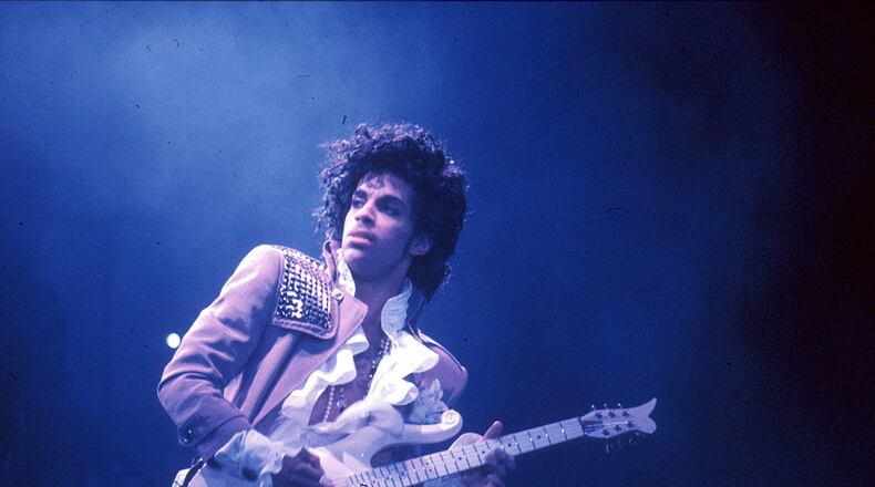 Prince is pictured here performing live at the Fabulous Forum on February 19, 1985 in Inglewood, California. This performance comes a couple years before the release of his rarely seen concert film ‘Sign O’The Times.’