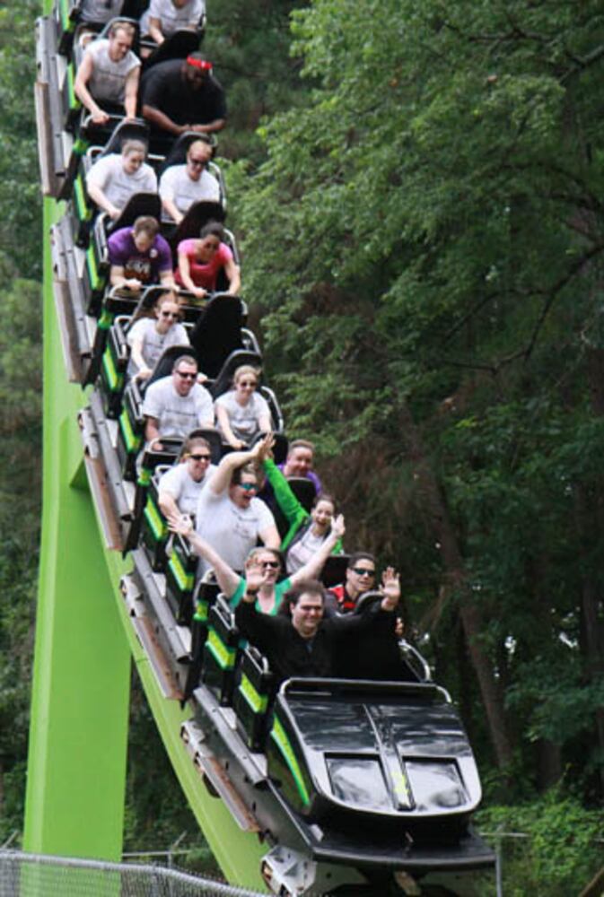 Six Flags Coasterthon on the Mind Bender