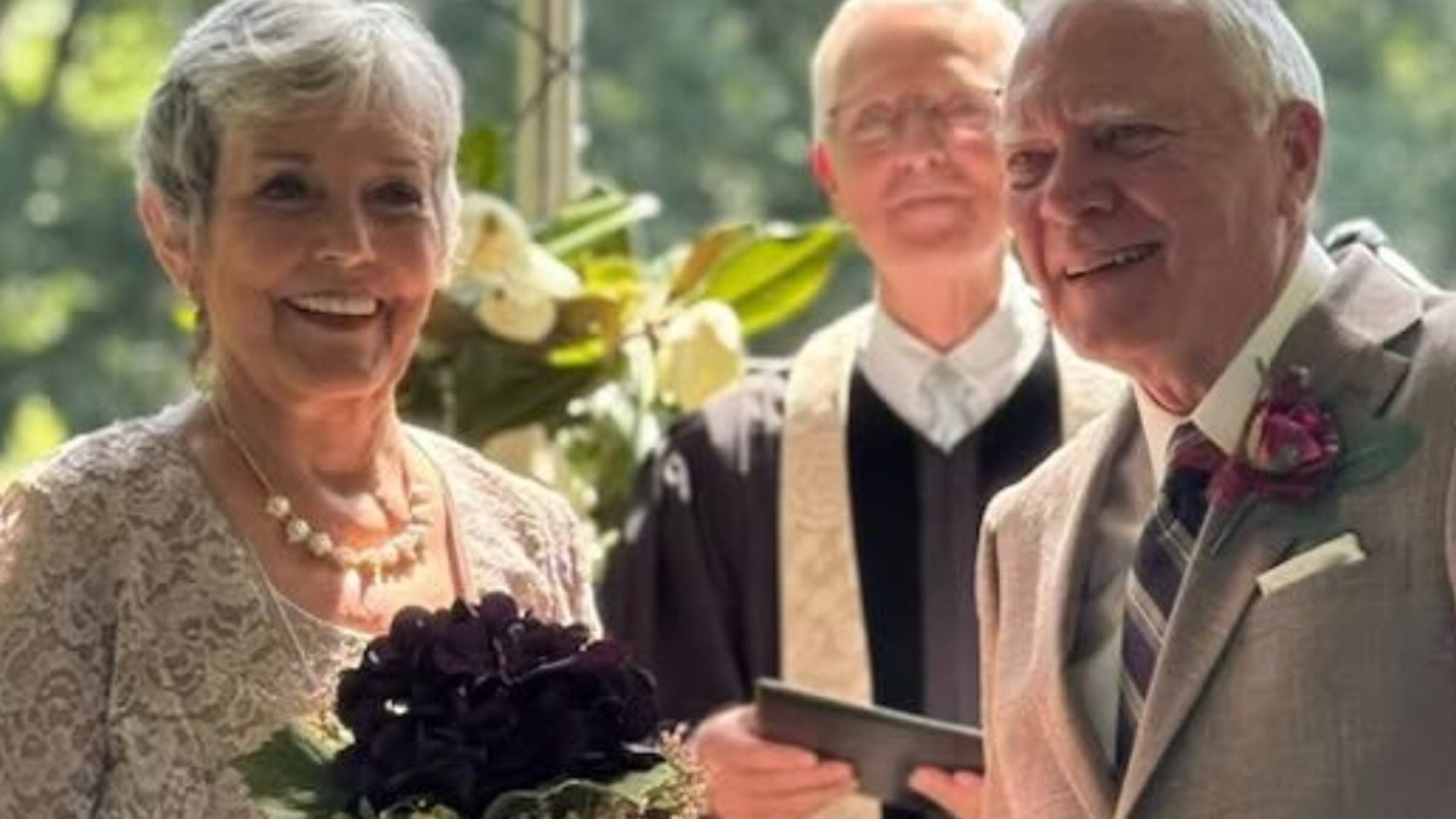 Former Gov. Nathan Deal and Brenda Micali Deal at their wedding. (Courtesy)