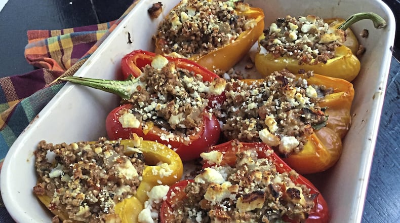 Kasha Stuffed Peppers (Gretchen McKay/Pittsburgh Post-Gazette/TNS)