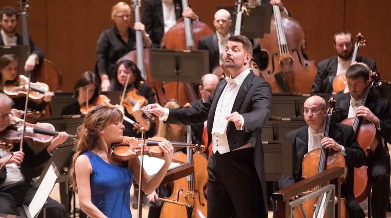 Matthias Pintscher leads the ASO and guest artist Nicola Benedetti Thursday night at Symphony Hall. CONTRIBUTED BY JEFF ROFFMAN