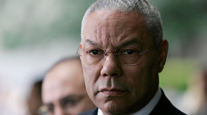 The late Gen. Colin Powell, a former chairman of the Joint Chiefs of Staff, secretary of state and national security adviser, is among 87 names a federal panel is considering for renaming nine military installations that honor Confederate figures.