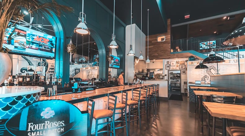 The interior of the Argonaut Fish Bar was renovated to be brighter and make the bar the centerpiece of the first floor. / Courtesy of Argonaut Fish Bar