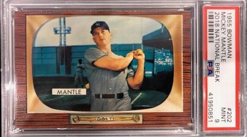 This 1955 Bowman baseball card was pulled from an unopened cello pack on Friday. The winner of the card has already been offered $50,000 for the rare find.