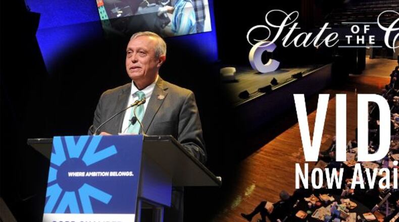 The Cobb State of the County address is available at youtu.be/aKCtWL4dFRM, lasting about 12 minutes. (Courtesy of Cobb County)