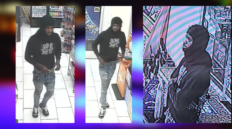 Atlanta police released photos of the suspect, who is accused of shooting at the clerk of a Cleveland Avenue convenience store during an attempted robbery.